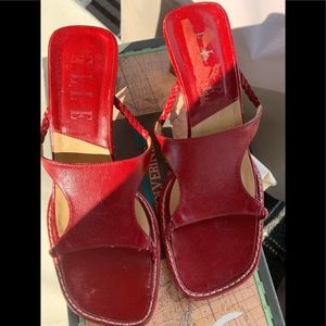 Women’s red sandals size 7